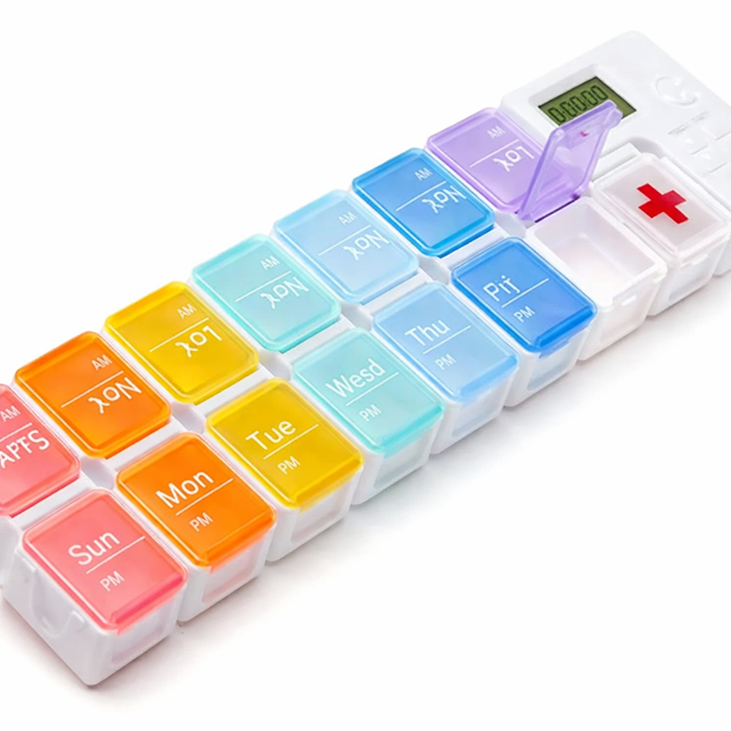 PewnaDawka™ organizer na leki z alarmem